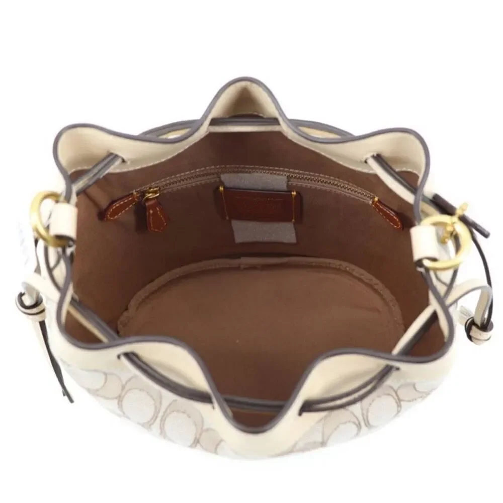 NWT Coach Signature Jacquard Field Women's Bucket Bag